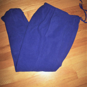 NEW PURPLE Fleece athletic pants Sz L